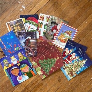 Festive Christmas Greeting Cards Set